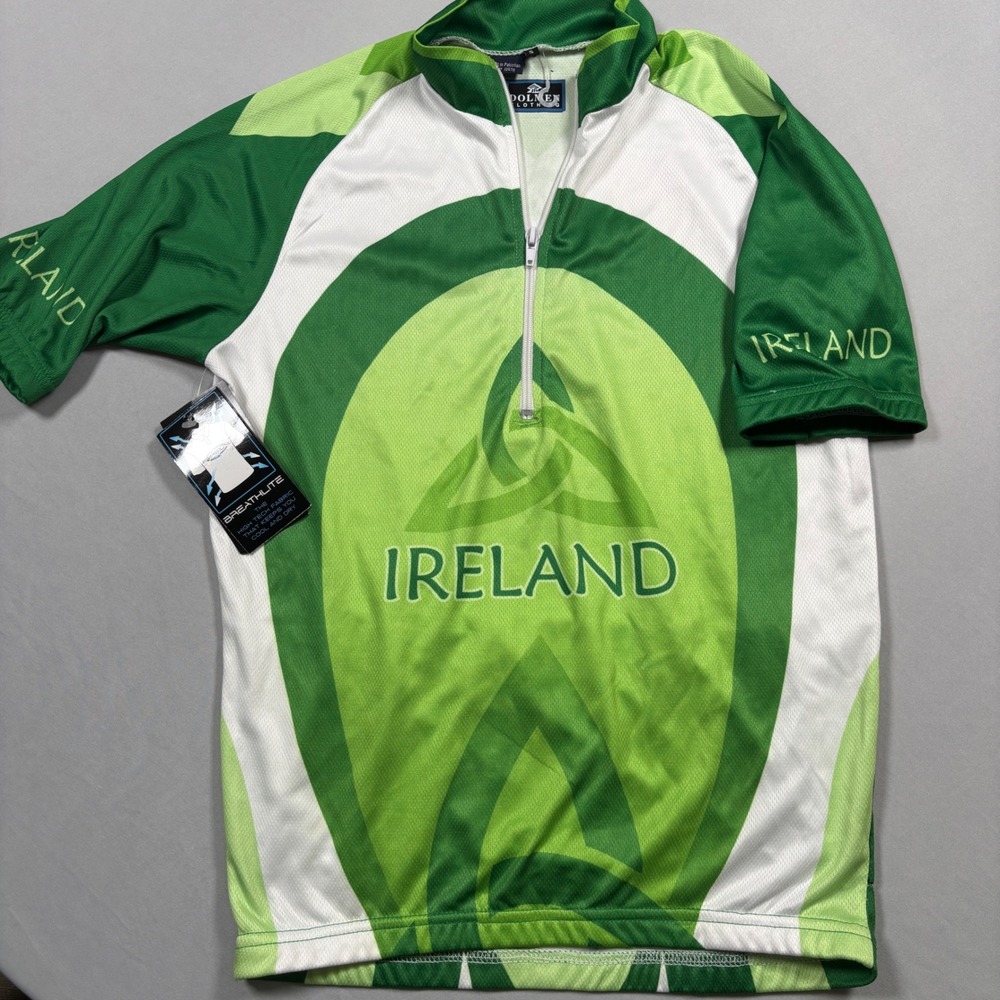 Dolmen Ireland Cycling Jersey Mens Small Green Breathlite‎ Short Sleeve Celtic